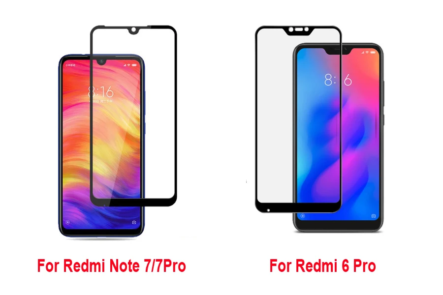 Закаленное стекло для Xiaomi Redmi Note 8 7 6 Pro 8T стекло для Redmi 8A 8 7 7A K20 Pro Защитное стекло для экрана полное покрытие