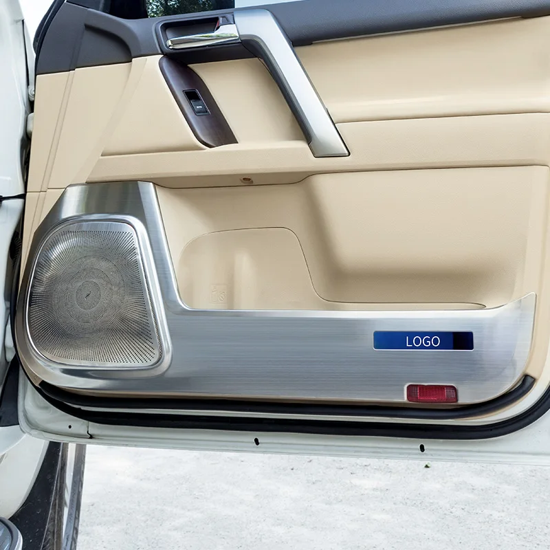 Для Toyota land Cruiser LC200 Prado LC150 2010-18- защита из нержавеющей стали боковая защита края анти-удар двери коврики крышка