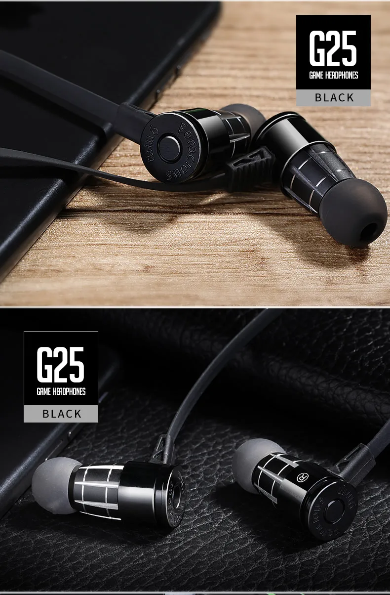 In Ear Игровые наушники провода наушники вкладыши наушники Спорт гарнитура пуля наушники для компьютера с микрофоном для Apple айфона samsung Xiaomi xaomi fone де ouvido casque фонес