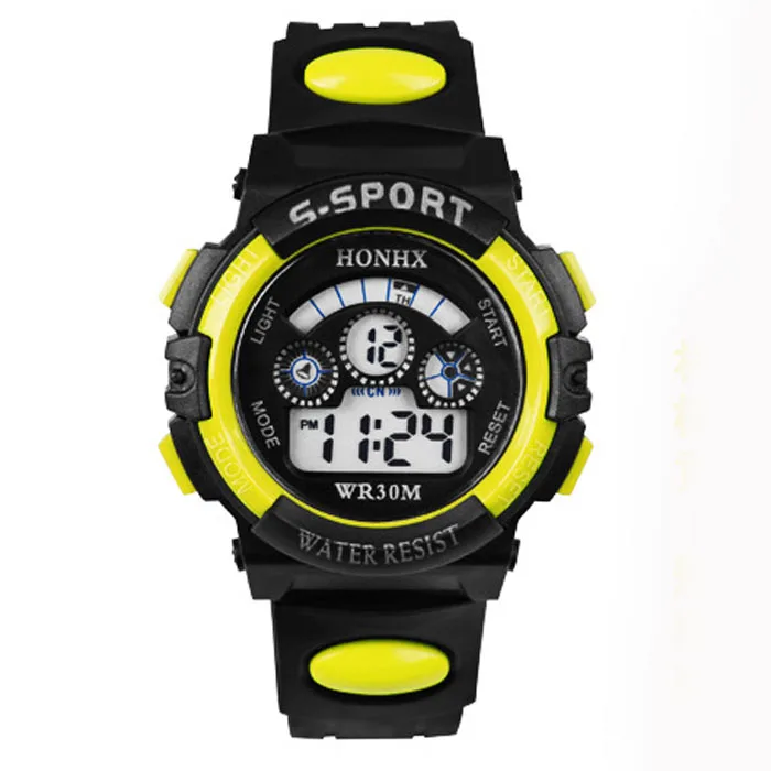 

Brand Children Boy Digital Watch LED digital Alarm Date Sports Wrist Watch Alipower Clock Male Relogio Masculino F30