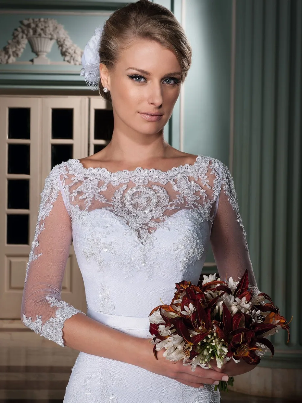 На заказ vestido de noiva без бретелек с курткой casamento съемный шлейф и пояс Модные