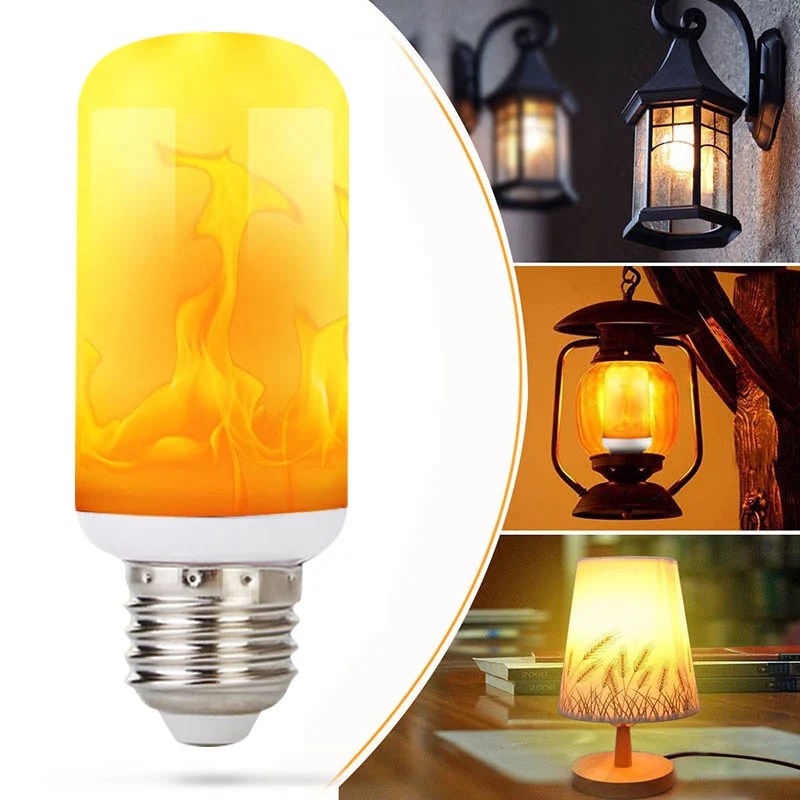 LED эффект пламени имитация природы огнеупорный свет Кукуруза лампы E27