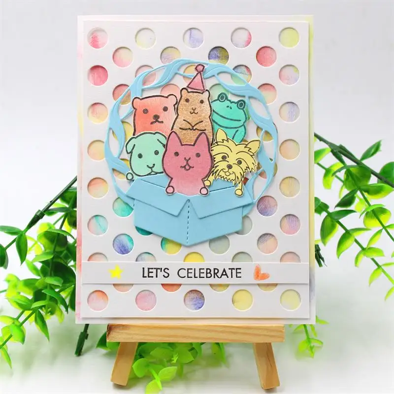 KSCRAFT PEEK A BOO PALS прозрачные силиконовые штампы для DIY скрапбукинга/изготовления