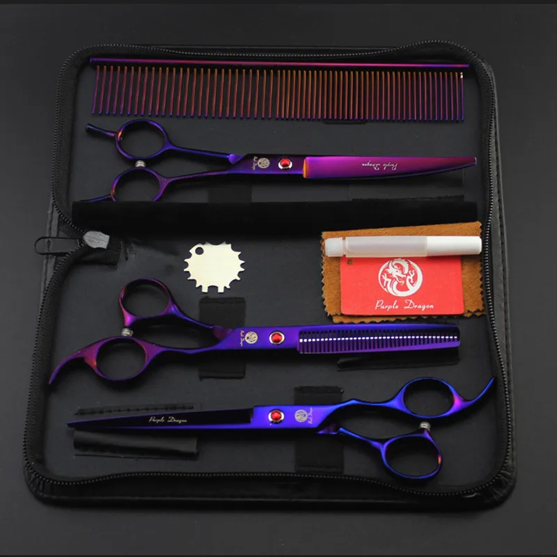 Марка Pet Уход за лошадьми Ножницы набор 7 В. Профессиональный Собака ножницы волос