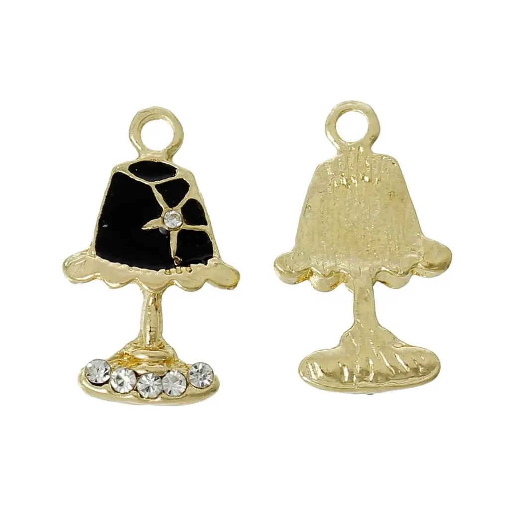 Подвесные Подвески DoreenBeads из металлического сплава настольная лампа золотого