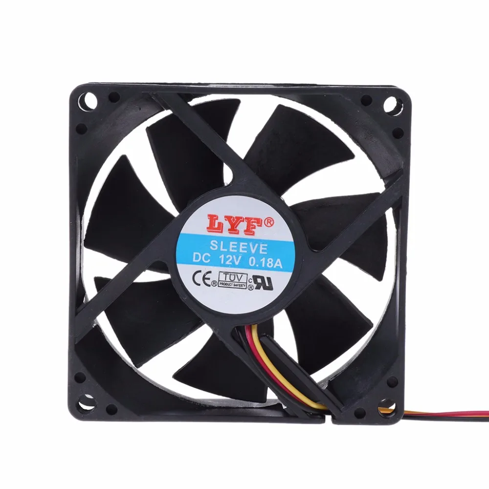3 pin 80 мм x 25 CPU PC вентилятор охладитель радиатора выхлопных газов|pc fan cooler|cooler heatsinkpc