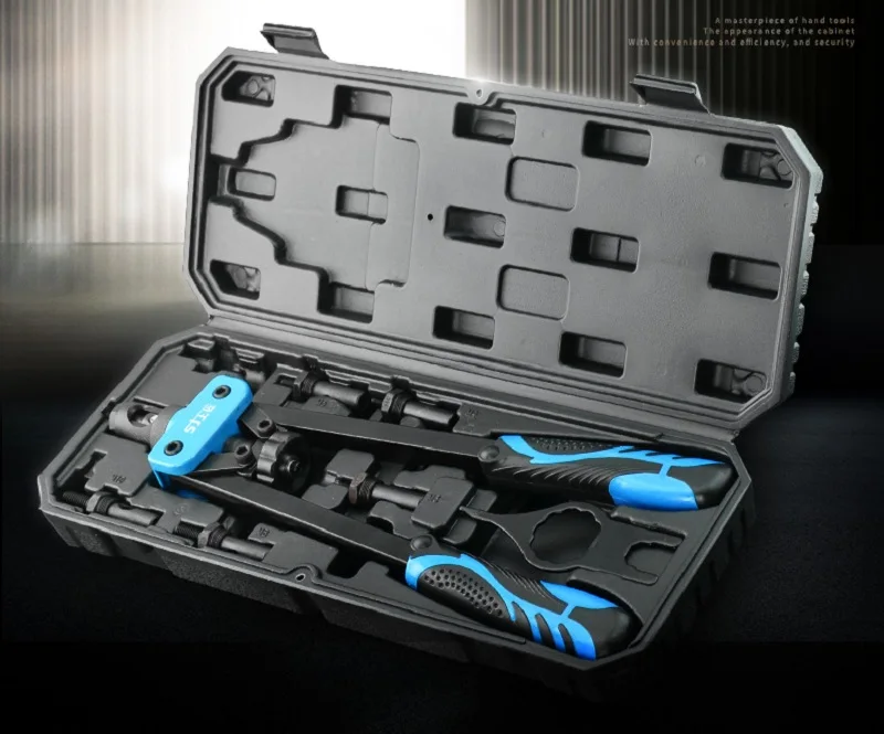 

New 1pcs14" Blind Rivet Nut Gun Heavy Hand Inser Nut Tool Manual Mandrels M3 M4 M5 M6 M8 M10 With A Luxury Box Rivnut Gun