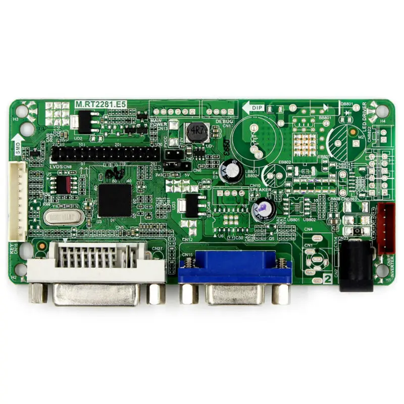 Плата контроллера ЖК дисплея DVI VGA RT2281 работает для 15 дюймовой лампы Φ ~ L06 LQ150X1LW71N