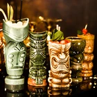 1 шт. Гавайские Tiki кружки Коктейльная чашка пивная кружка для напитков кружка для вина керамическая Ku. Ku. Kauioo кружка