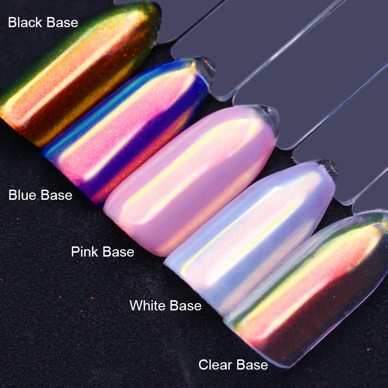 1 коробка хромированный порошок для дизайна ногтей Пигментный Порошок блеск