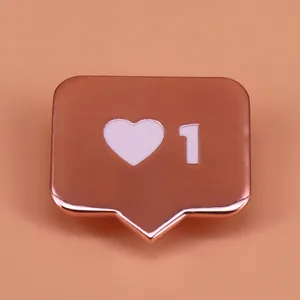 Брошь с эмалированным знаком, в форме пузыря