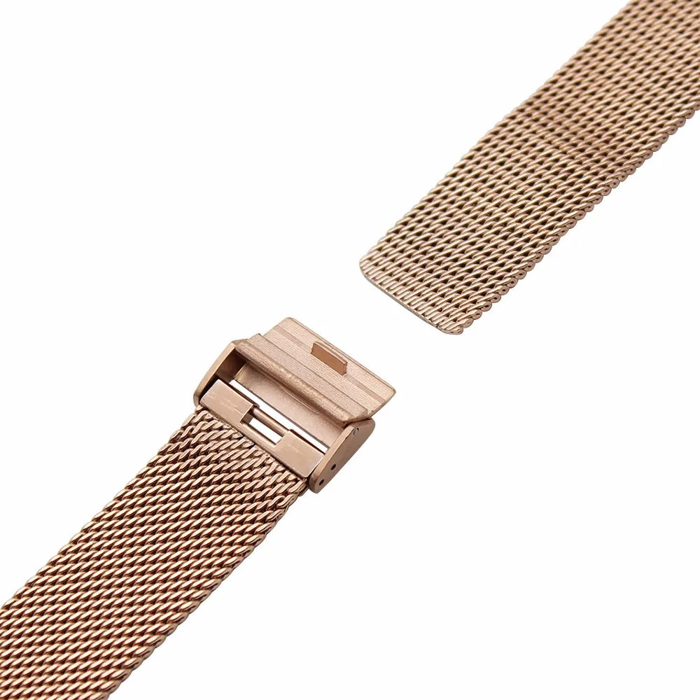 18 мм Quick Release Milanese Watch Band для DW Daniel Wellington Mesh Нержавеющая сталь ремешок на запястье браслет черный розовое золото серебро