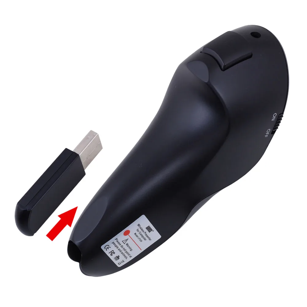 Августа lp320 Беспроводной ведущий с воздуха Мышь и красная лазерная указка ПК