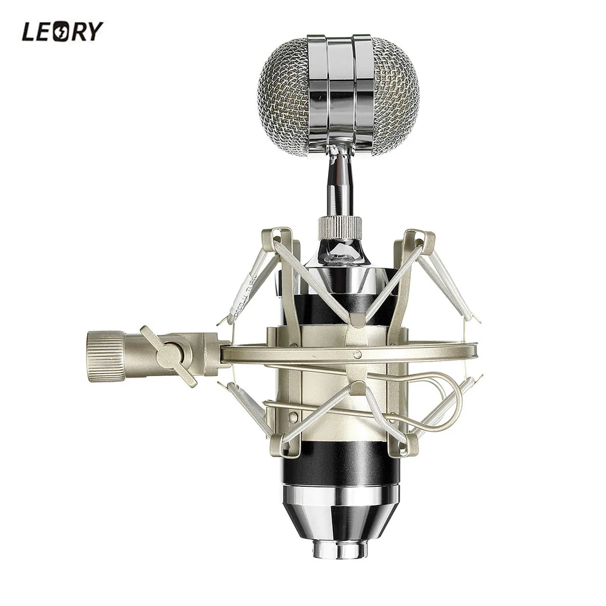 LEORY BM 800 конденсаторный звукозаписывающий микрофон с амортизатором для радио Braodcasting Пение Запись комплект KTV караоке