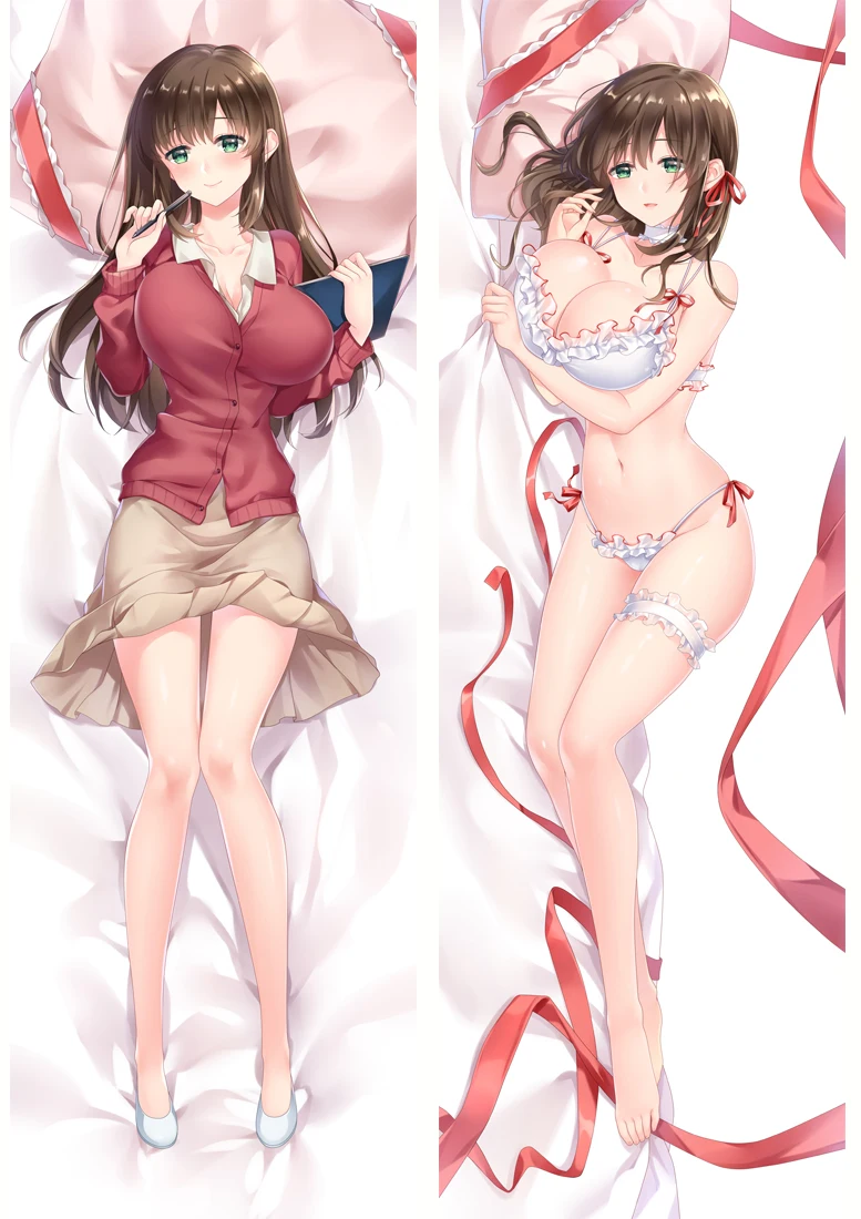 

Japanese Anime Domestic Girlfriend Lover Hina Tachibana Hugging Body Throw Pillow Cover Dakimakura Body Decorative Pillow Case