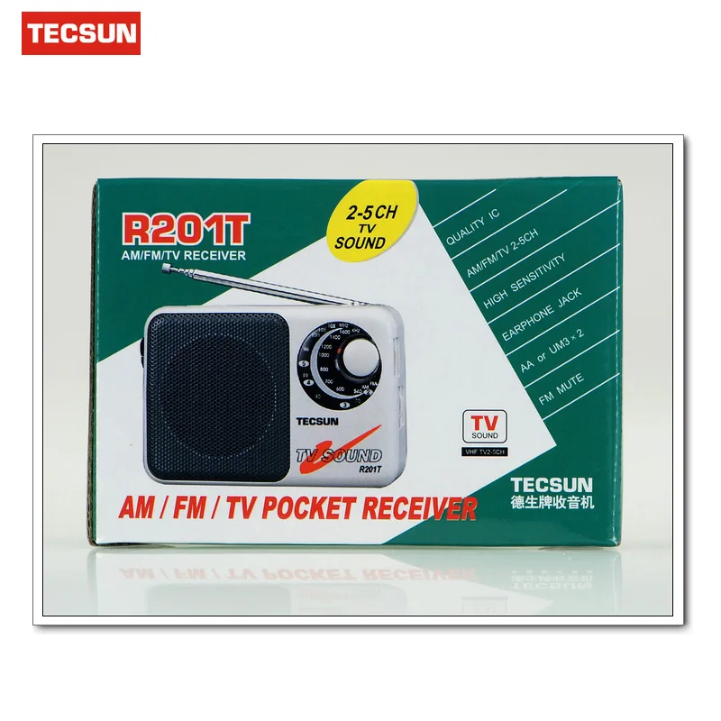 Оригинальный Tecsun R 201T портативный AM FM радио Высокая чувствительность Карманный