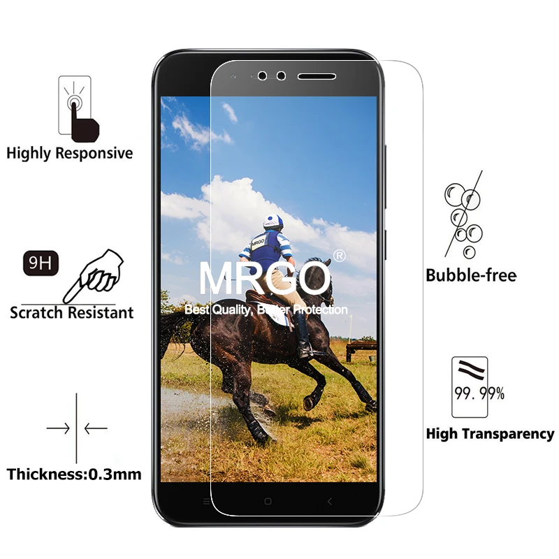 Закаленное стекло для Xiaomi Mi A1 5X Защита экрана 2.5D 9H на телефон защитная пленка