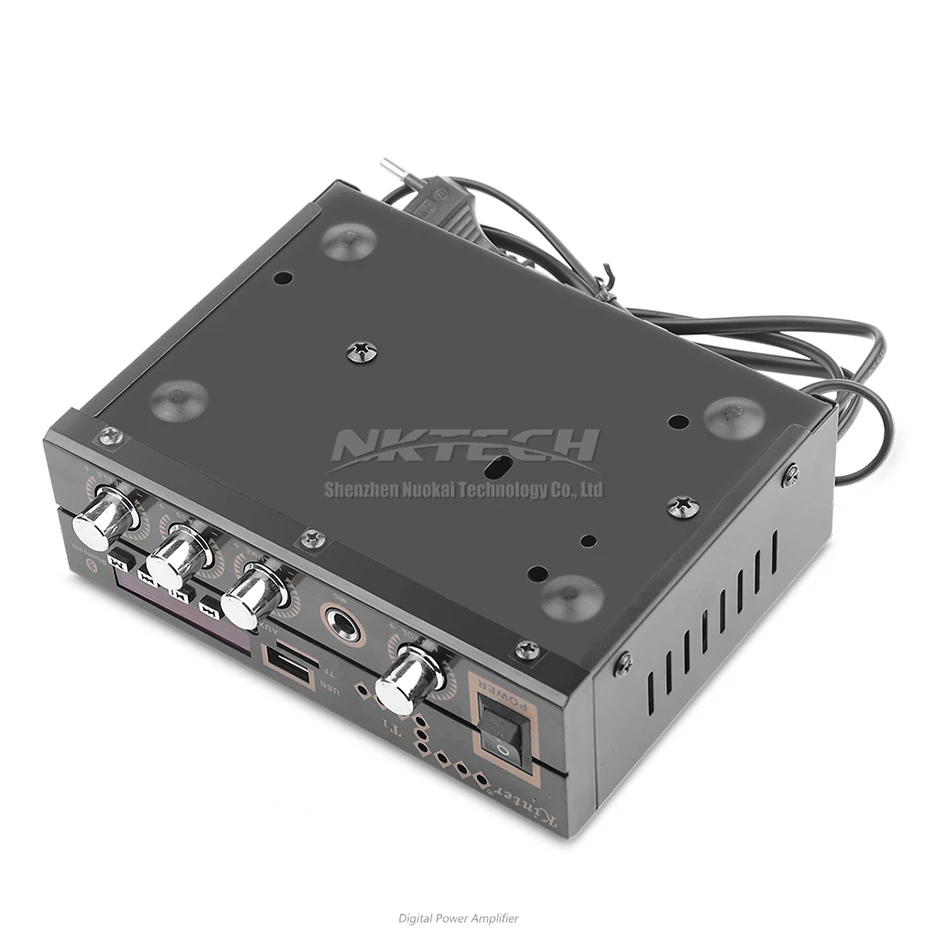 Автомобильный усилитель мощности Kinter T1 цифровой аудио плеер Bluetooth 2CH 25 Вт RMS Hi-Fi стерео супер бас DC12V 220-240 в караоке микрофон вход