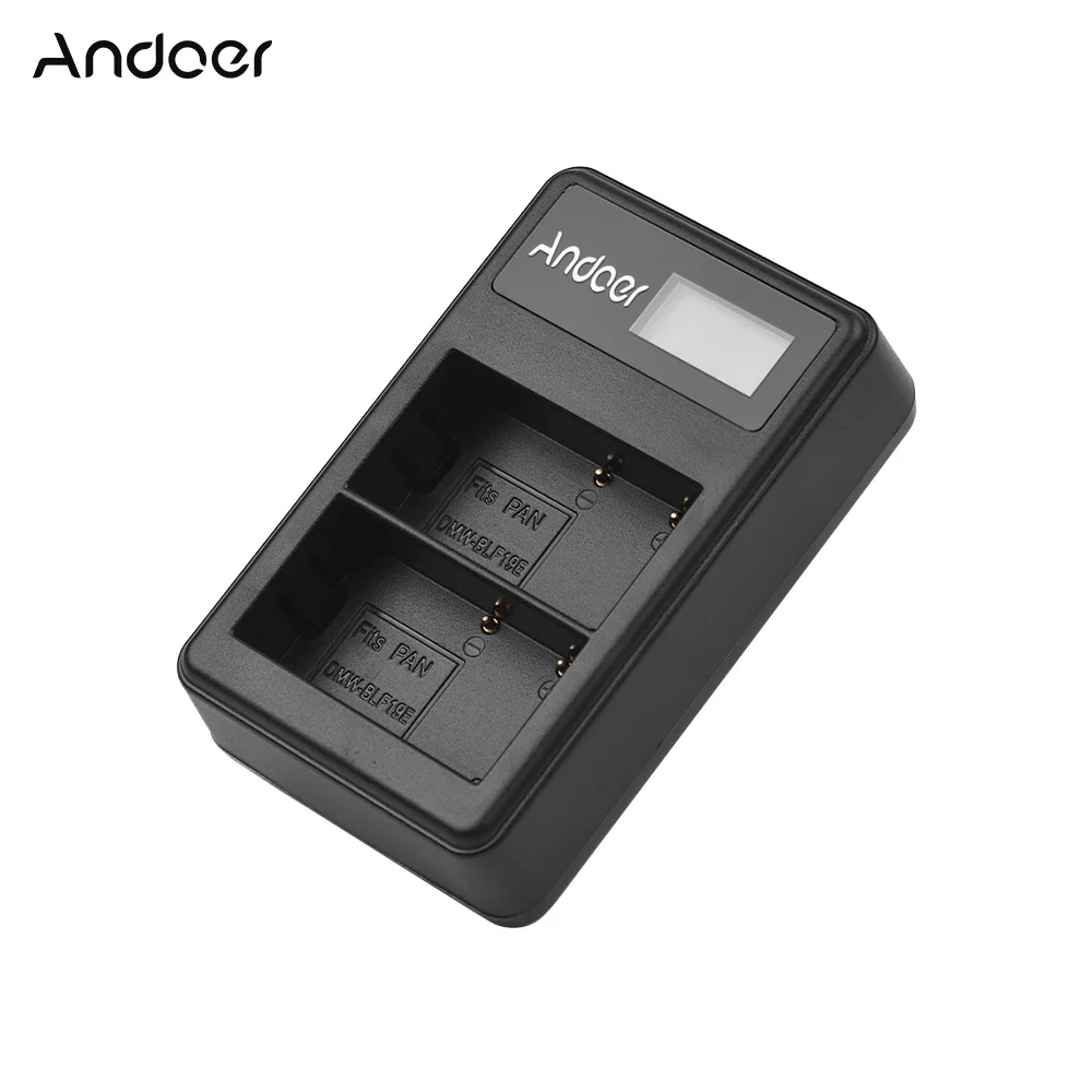 Andoer LCD 1 BLF19 ЖК камера зарядное устройство для Lumix GH3 GH4 GH5|Аксессуары фотостудии| |