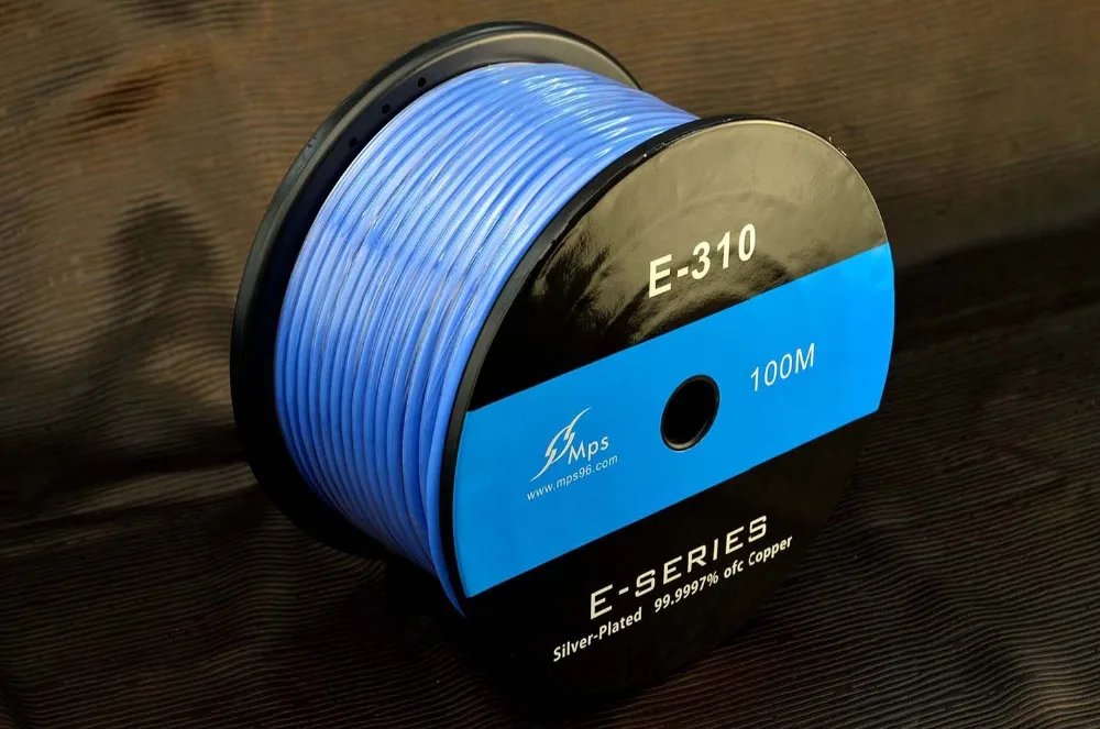 MPS E-310 99.9997% 5N посеребренный аудио кабель OFC провод для Hifi DIY сабвуфер RCA сигнальная