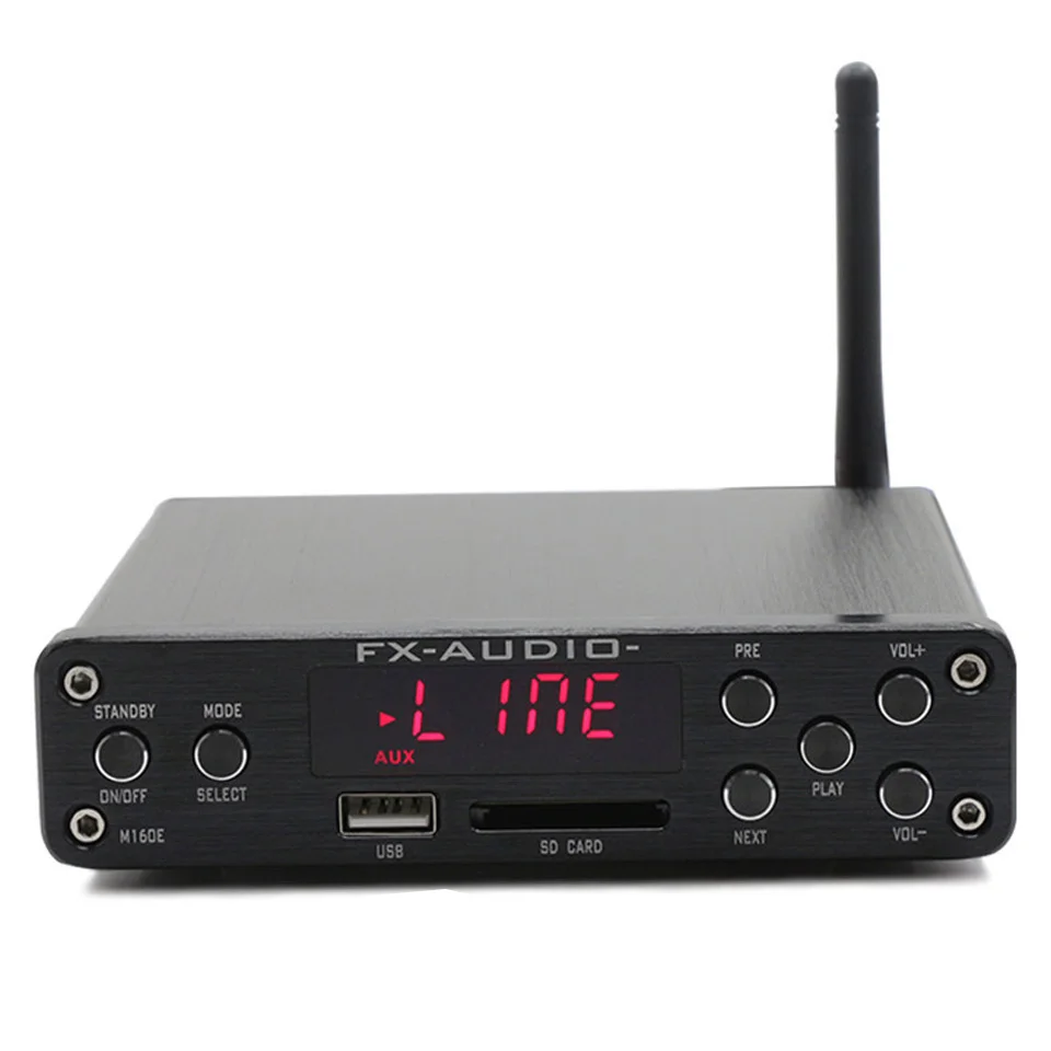Fx-аудио M-160E Bluetooth 4 0 цифровой аудио усилитель вход USB/SD/AUX/PC-USB Loseless плеер для