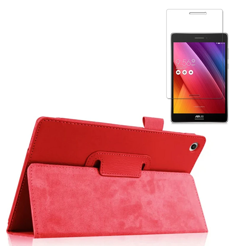 Новый роскошный кожаный защитный чехол Folio Stand + 1x прозрачная защитная пленка для