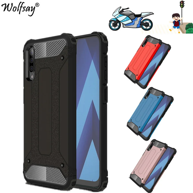 Чехол для Samsung Galaxy A50 чехол TPU + PC ударопрочный корпус гибридная броня полный