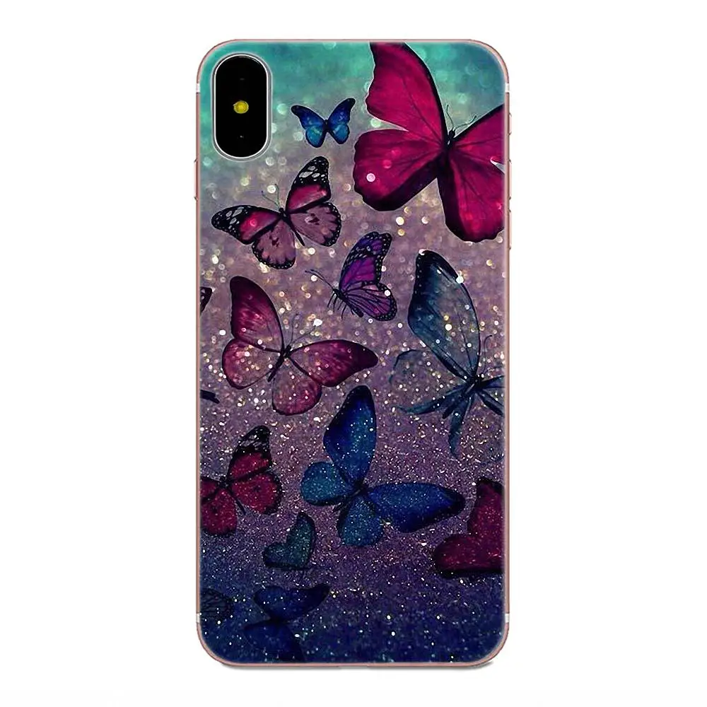 as picture Для Galaxy Alpha Core Note 2 3 4 S2 A10 A20 A20E A30 A40 A50 A60 A70 M10 M20 M30 мягкие сумочки для аксессуаров милое платье с бабочками и цветами - Цвет: as picture