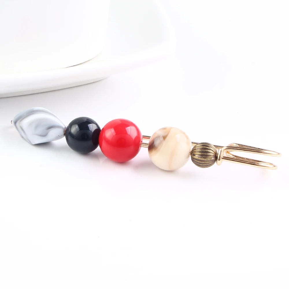 Cute Elegant Retro Pop Pin Beaded Brooches Ball Bead Multi Color For Women Korean Collar Jewelry Gift Cheap | Украшения и