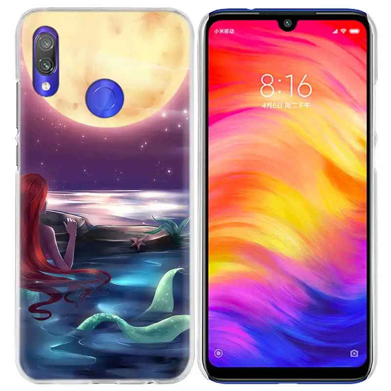 Маленький чехол с русалкой для Xiao mi Red mi Go Note 7 6 6A Pro S2 5 5A 4X mi A1 A2 9 mi x 3 5G 8 lite Play F1 жесткий чехол для телефона из ПК