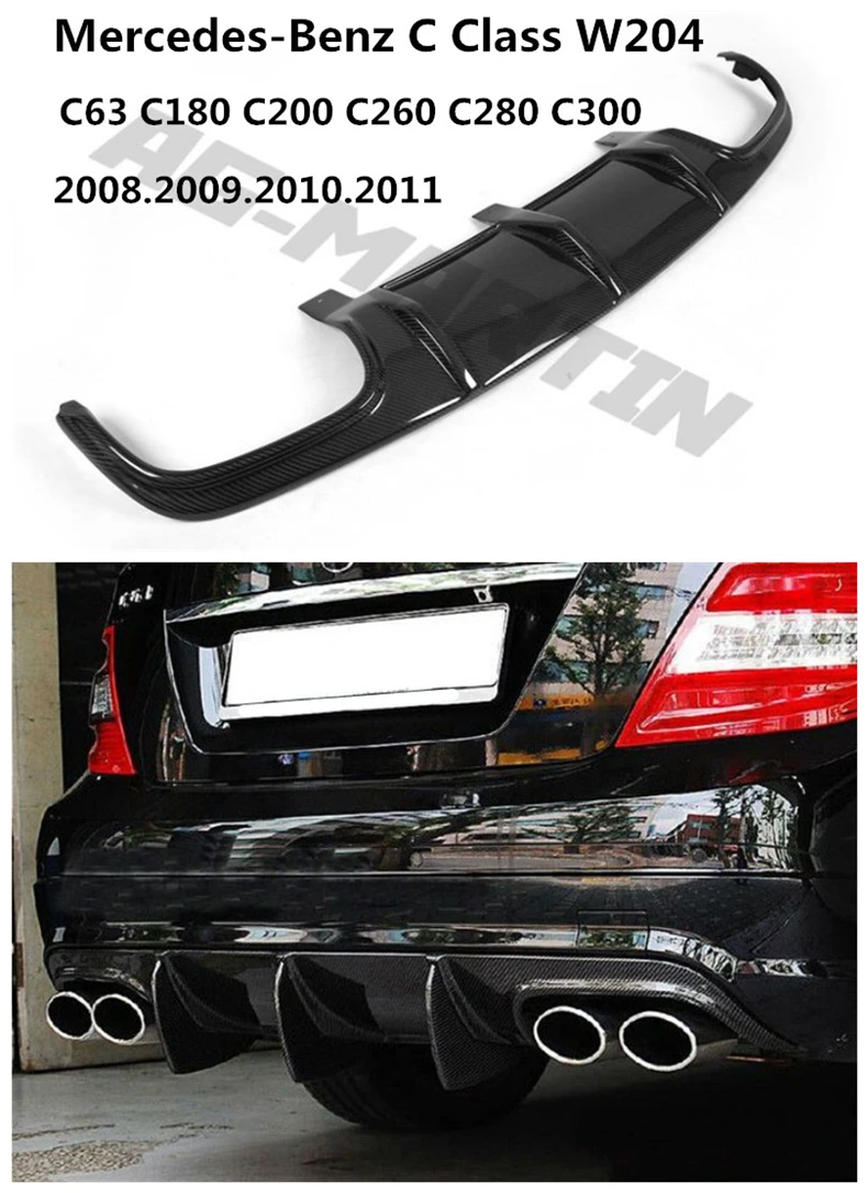 Автомобильный задний спойлер из углеродного волокна для Mercedes Benz C Class W204 C63 C180 C200