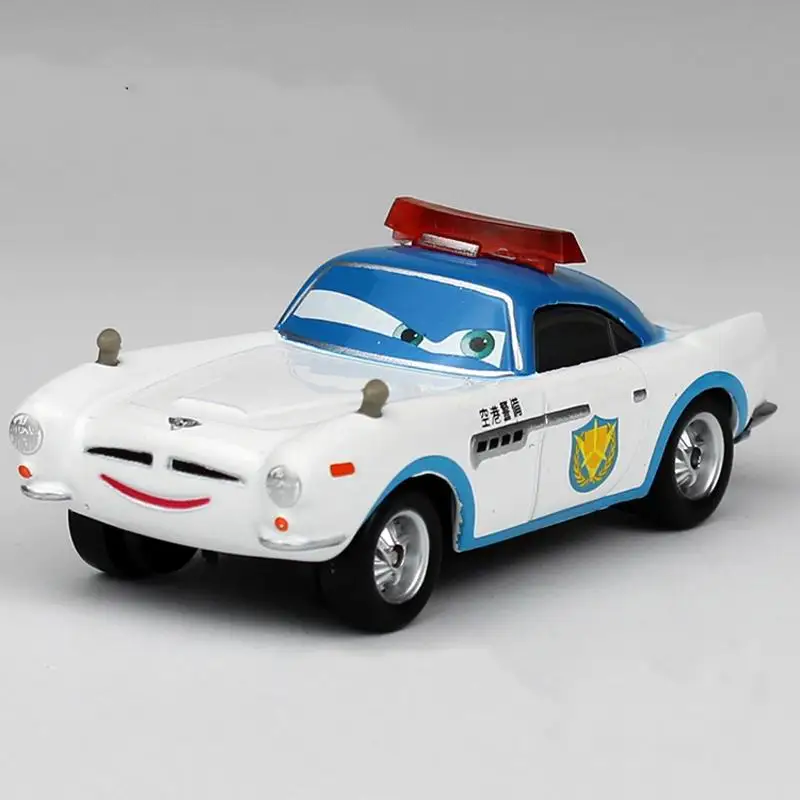 21 white police cars 7 см тачки Дисней Pixar тачки Рамирез Молния Маккуин гоночный семейный литой под давлением игрушечный автомобиль из металлического сплава для детей игрушка подарок для мальчика без пульта дистанционного управления - Цвет: 21 white police cars