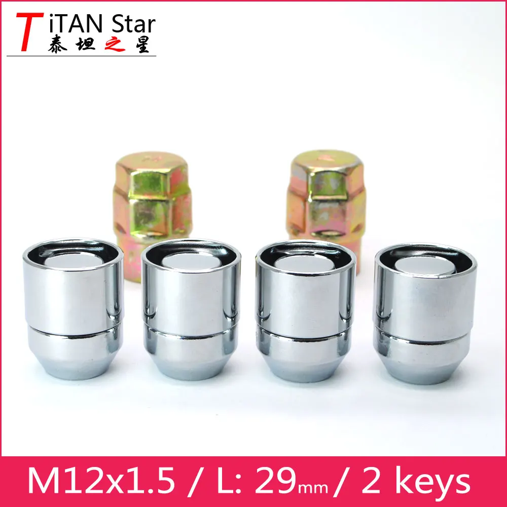 4 гайки + 2 ключа M12x1.5 OEM колеса Ободы сплав 1 5 замки противоугонные для HYUNDAI IX35 TUCSON