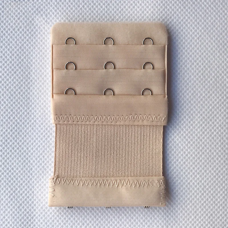 3 Hooks Beige 1 шт. Лидер продаж бюстгальтер удлинитель пользуется популярностью у Для женщин бюстгальтер расширитель регулируемое эластичное Нижнее Белье для беременных 2/3/4, крючки, станок и на ремешке с пряжкой - Цвет: 3 Hooks Beige