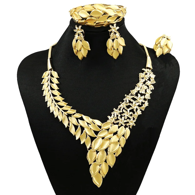 Комплекты ювелирных изделий Африканское ожерелье из бижутерии нигерийские