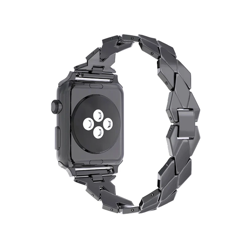 Ремешок из нержавеющей стали для apple watch 38 мм 44 металлический браслет с