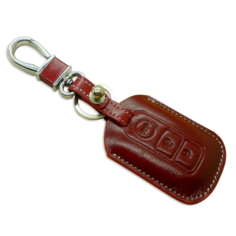 Чехол для ключа из натуральной кожи Toyota Highlander Corolla Camry Vios Yaris Prado|for toyota|auto accessoriesleather