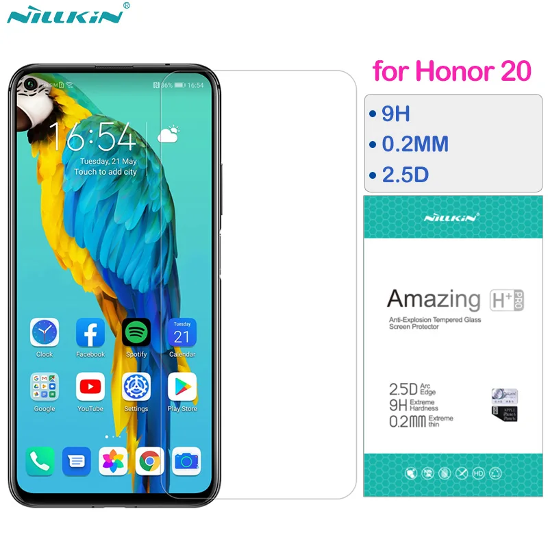 Закаленное стекло Nillkin для Huawei Honor 20 Защитная пленка Pro 0 2 мм 9H 2.5D|Защитные стёкла и