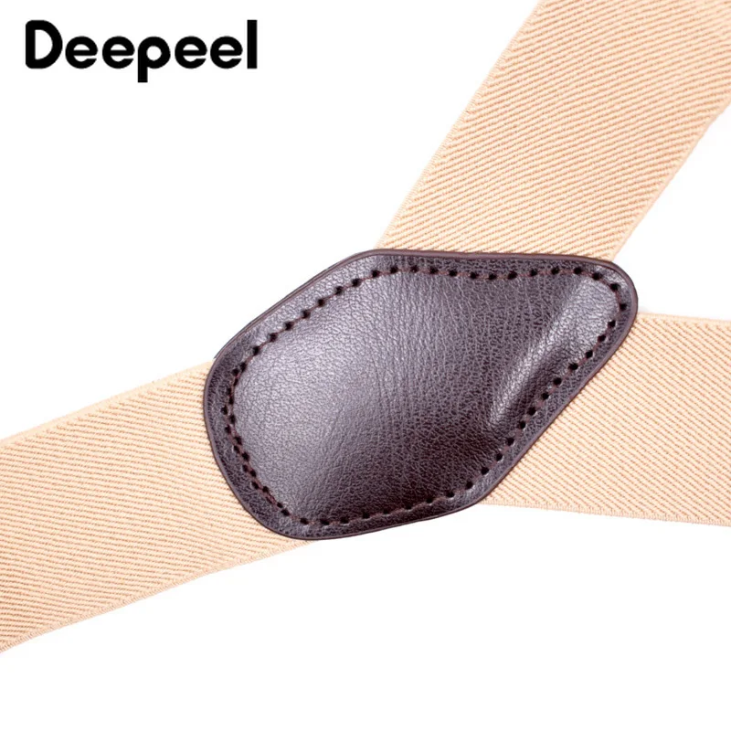 Deepeel, 1 шт., 3,5*120 см, мужские подтяжки, повседневные, 6 зажимов, кнопки, ремень, высокое качество, для взрослых, кнопки, эластичная лента, подтяжки, аксессуары для костюма