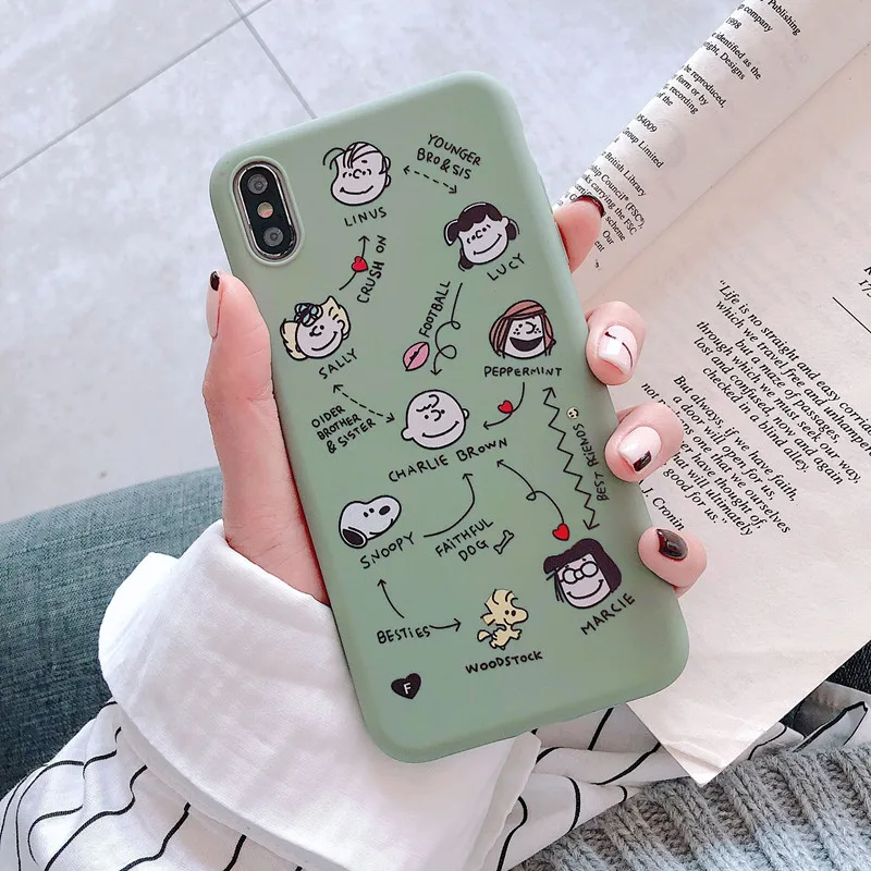 Чехол для телефона Cartonn Charlie коричневый силиконовый чехол с граффити iPhone 7 8 6s 6 Plus X