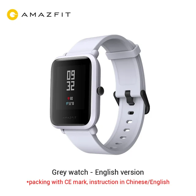 white Huami Смарт-часы Amazfit Bip, gps, Gloness, Смарт-часы, часы 45 дней в режиме ожидания для телефона MI8 IOS - Цвет: white