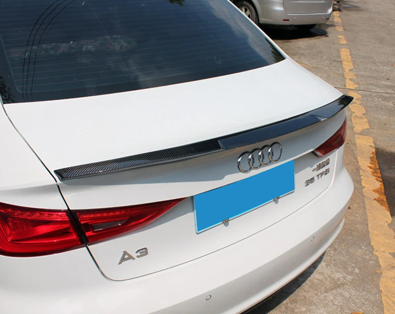 Автомобильный стиль для Audi A3 седан спойлер S3 задний из углеродного волокна