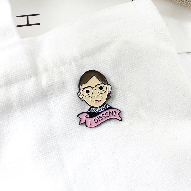 Феминизм брошь Я несогласия Рут Бадер Гинзбург отдельно гнездовой разъем