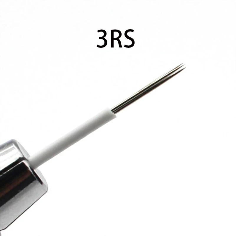 100 шт 3RS/3RL Иглы для бровей стерилизованные Перманентный макияж тату иглы машины