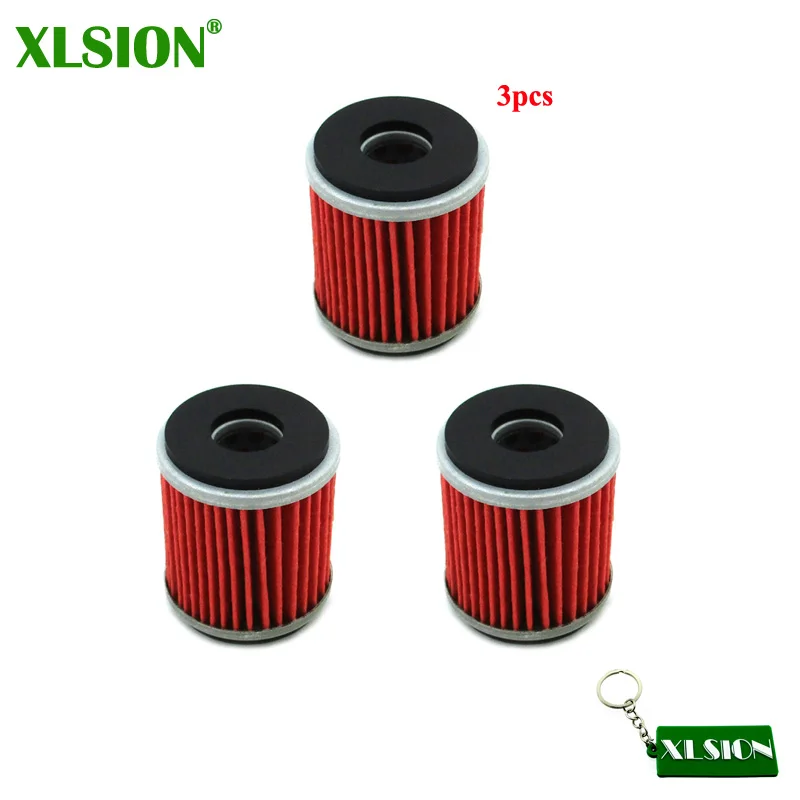 Масляный фильтр XLSION 3x для двигателя 5D3 13440 09 YZ250F YZ450F WR250 WR250F WR450F YFZ450 XT250 XT250X YZF R125 VP125 X