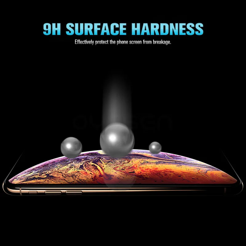 Взрывозащищенное Закаленное стекло для iPhone XS Max XR X 9H 0 26 мм Защитная пленка экрана