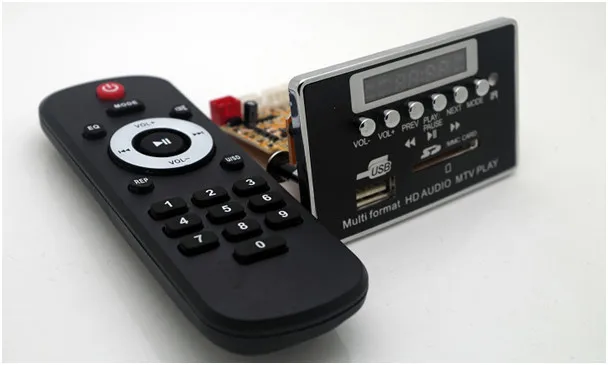 12 В источник питания Bluetooth 4,2 видео декодер плата RM/RMVB FLAC APE BTMP4 MP3 JPEG фоны AUX U диск и TF USB FM