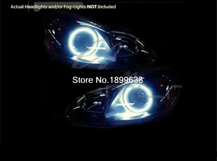 Для 2008-2015 Smart ForTwo RGB светодиодный фар колец halo ангел демон глаза с пульта