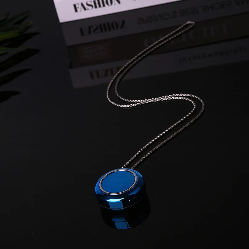 Небесно-голубой Новейший очиститель воздуха USB Портативное персональное носимое ожерелье негативный ионизатор Анион очиститель воздуха освежитель воздуха - Цвет: Небесно-голубой