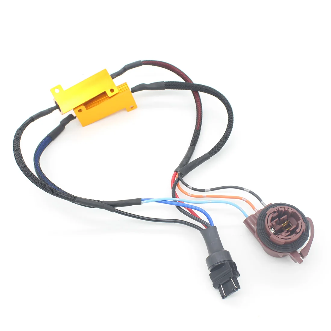 Автомобильный светодиодный T25 3157 стоп сигнал одиночный нагрузочный резистор